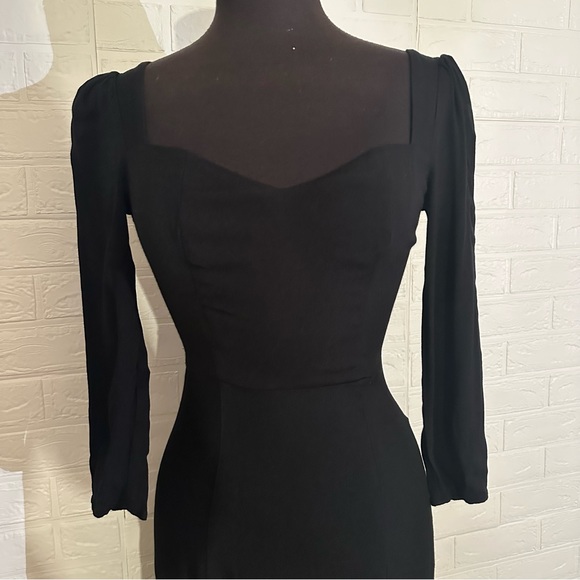 Reformation Mara Dress Black - Picture 4 of 10